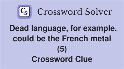 dead language crossword clue|antiquity crossword clue.